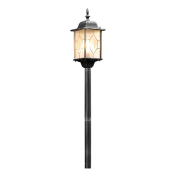 Pollarivalaisin Konstsmide Milano 7245-759 160x160x1150 mm mustahopea