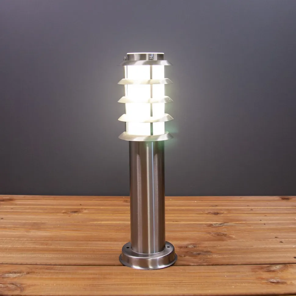 Pollarivalaisin LED Energie E27 60W IP44 ruostumaton teräs