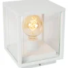 Pollarivalaisin Lucide Claire, 20x20cm, IP54, valkoinen