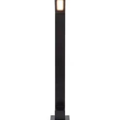 Pollarivalaisin Lucide Lawford, 9.5x15x60cm, IP54, 6W, musta