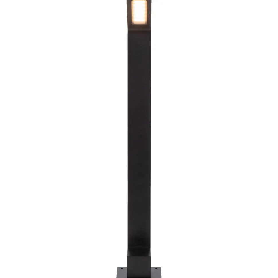 Pollarivalaisin Lucide Lawford, 9.5x15x60cm, IP54, 6W, musta
