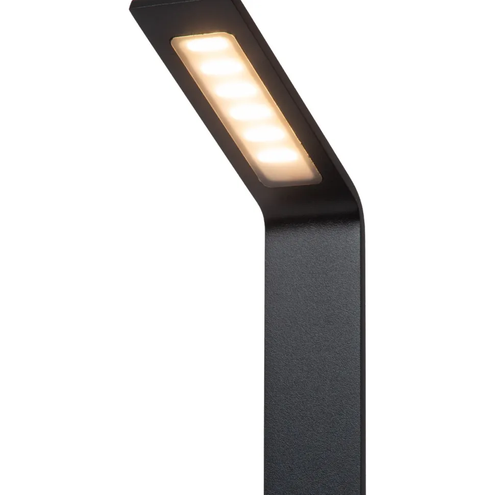 Pollarivalaisin Lucide Lawford, 9.5x15x60cm, IP54, 6W, musta