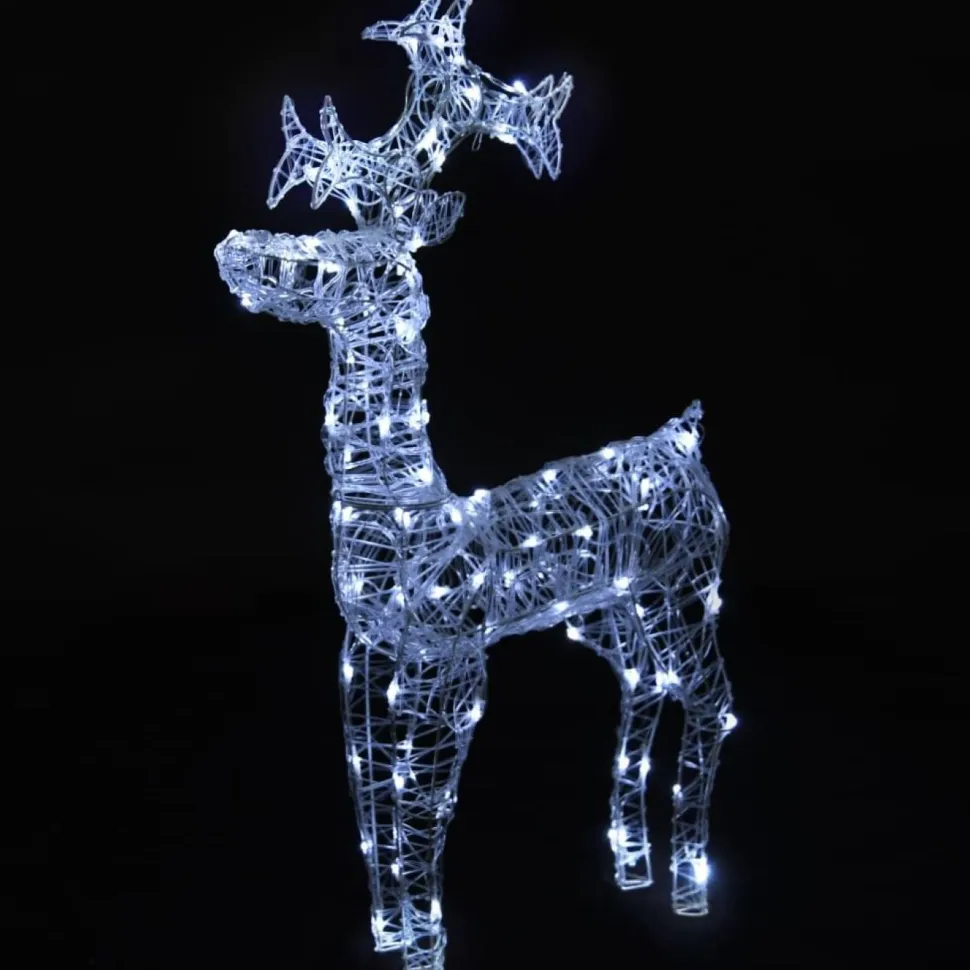 Poro joulukoriste, 90 LED-valoa, 60x16x100cm, akryyli