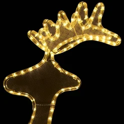 Poro joulukoriste verkolla, 306 LED-valoa, 60x24x89cm