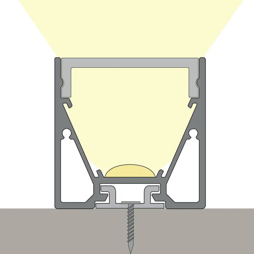 Profiili LED-nauhalle Hide-a-lite Maxi U 2m musta