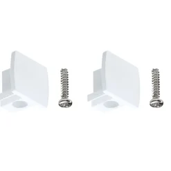 Päätykappaleet Paulmann URail 13x21mm pari valkoinen