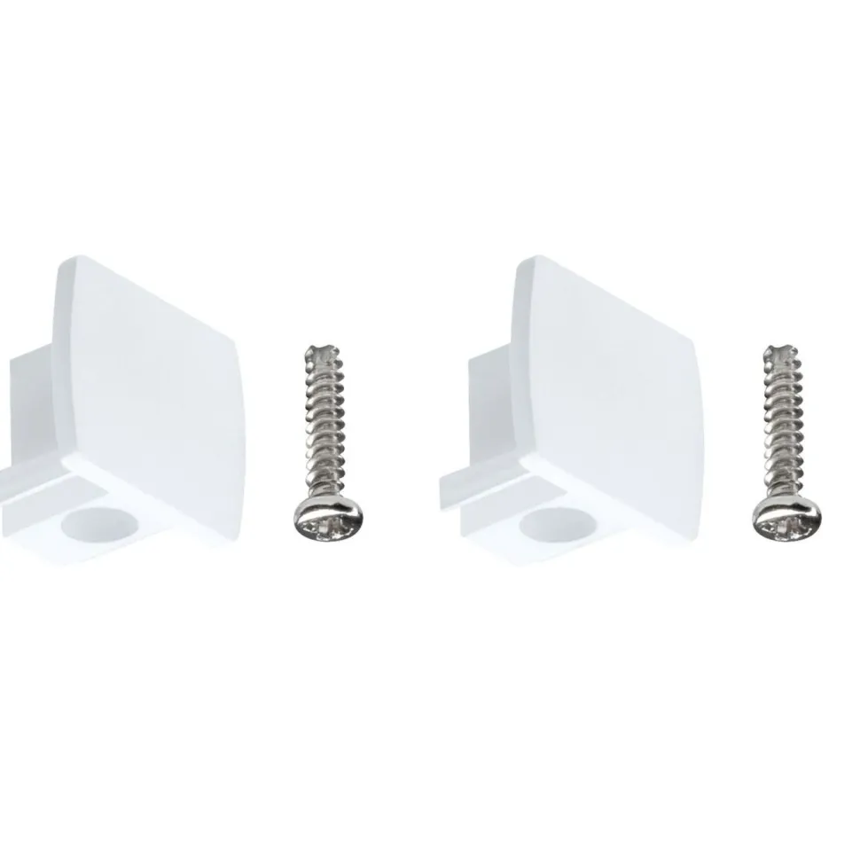 Päätykappaleet Paulmann URail 13x21mm pari valkoinen