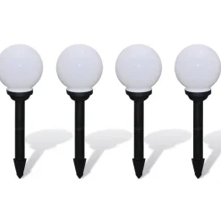 Puutarhan polkuvalaisin aurinkovoima pallo led 15 cm 4 kpl