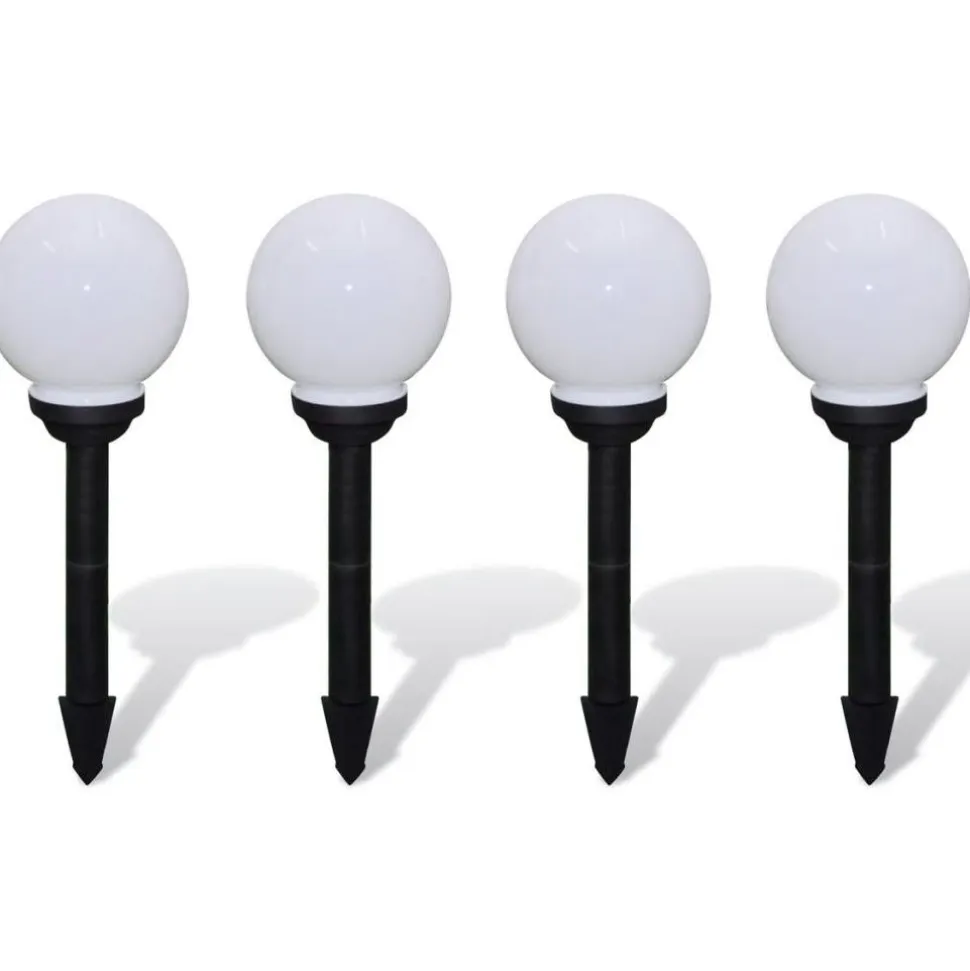 Puutarhan polkuvalaisin aurinkovoima pallo led 15 cm 4 kpl