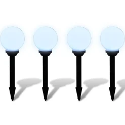 Puutarhan polkuvalaisin aurinkovoima pallo led 15 cm 4 kpl