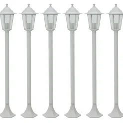 Pylväsvalaisimet puutarhaan 6kpl e27 110cm alumiini