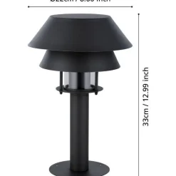 Pylväsvalaisin Eglo Chiappera, 33cm, musta