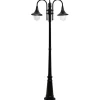 Pylväsvalaisin Kartano PKT-2U 2200 mm 2-osainen musta