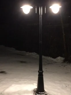 Pylväsvalaisin Kartano PKT-2U 2200 mm 2-osainen musta