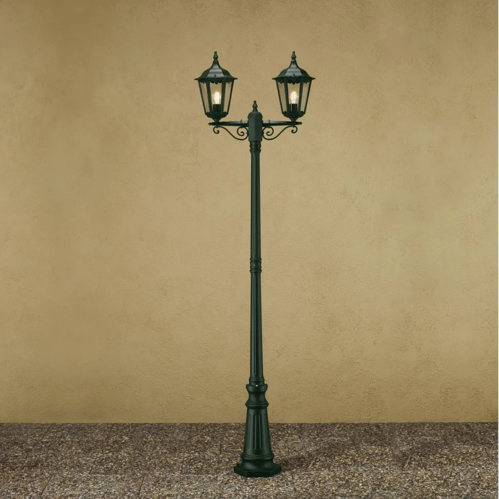 Pylväsvalaisin Konstsmide Firenze 7234-600 250x630x2200 mm 2-haarainen vihreä