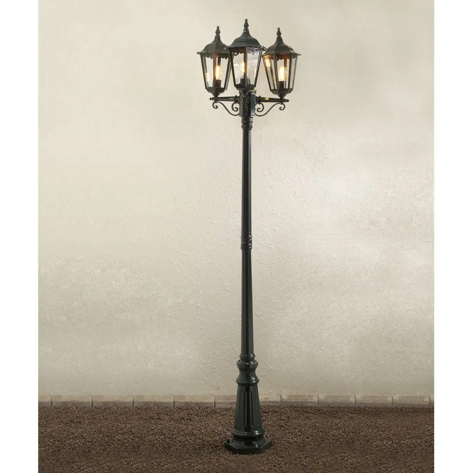 Pylväsvalaisin Konstsmide Firenze 7217-600 575x575x2200 mm 3-haarainen vihreä