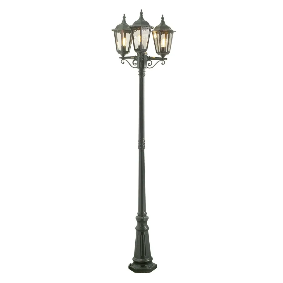 Pylväsvalaisin Konstsmide Firenze 7217-600 575x575x2200 mm 3-haarainen vihreä