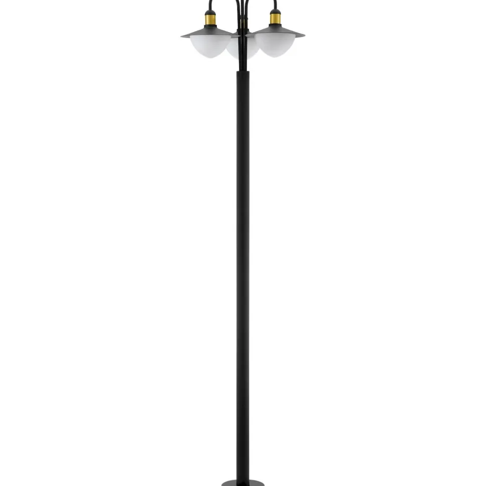 Pylväsvalaisin Eglo Sirmione 220 cm 3-osainen musta/kulta