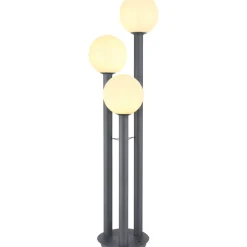 Pylväsvalaisin Globo Laura 160cm, 3-osainen, antrasiitti/opaali