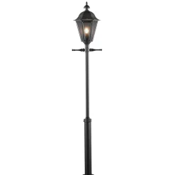 Pylväsvalaisin Konstsmide Pallas 550-750 400x345x2600 mm musta
