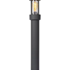 Pylväsvalaisin Lucide Lori Ø12x80cm 15W antrasiitti