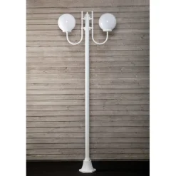 Pylväsvalaisin Noor Globo 2350x810x250 mm 2-osainen valkoinen