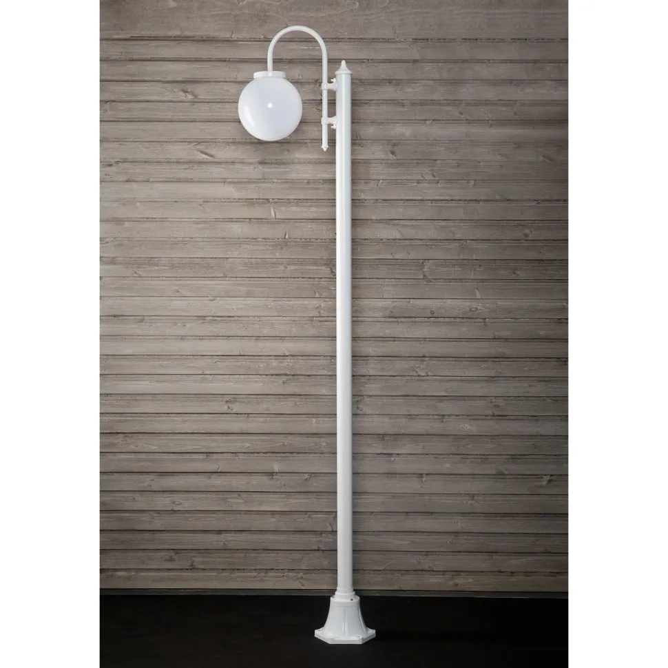 Pylväsvalaisin Noor Globo 2350x525x250 mm valkoinen