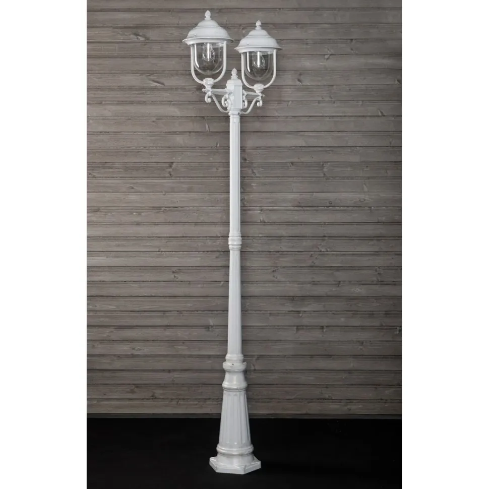 Pylväsvalaisin Noor Kello 2-osainen 2180x650 mm valkoinen/kulta