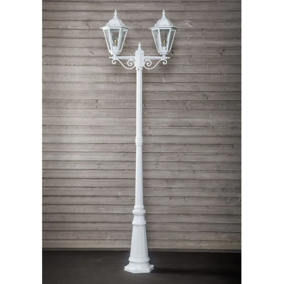 Pylväsvalaisin Noor Milano 675x2205 mm 2-osainen valkoinen