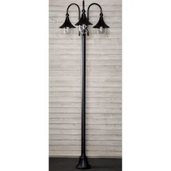 Pylväsvalaisin Noor Trumpetti 2350x735 mm 3-osainen musta