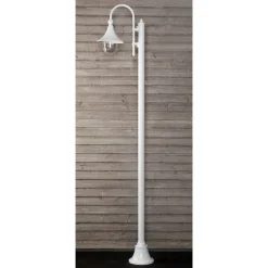 Pylväsvalaisin Noor Trumpetti 2350x525x250 mm valkoinen