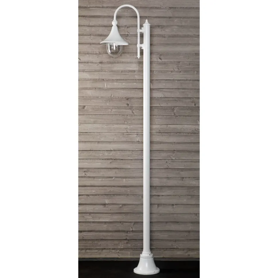 Pylväsvalaisin Noor Trumpetti 2350x525x250 mm valkoinen