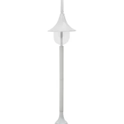 Pylväsvalaisin puutarhaan e27 120 cm alumiini valkoinen