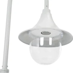 Pylväsvalaisin puutarhaan e27 120 cm alumiini valkoinen