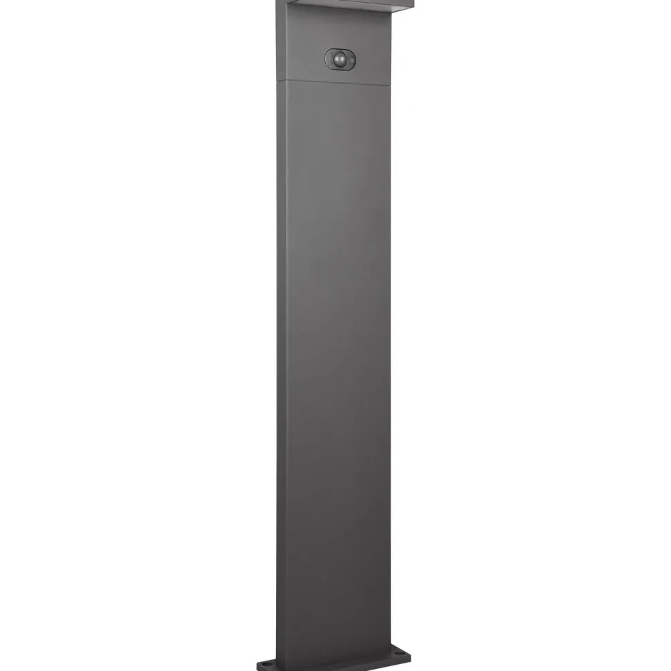 Pylväsvalaisin Trio Blyde 60cm, aurinkokenno/hybridi, ladattava, liike- ja hämärätunnistin, antrasiitti