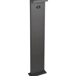 Pylväsvalaisin Trio Blyde 60cm, aurinkokenno/hybridi, ladattava, liike- ja hämärätunnistin, antrasiitti