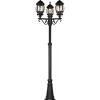 Pylväsvalaisin Trio Elvo, 3-os, 240cm, E27 mattamusta