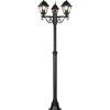 Pylväsvalaisin Trio Livenza, 3-os, 200cm, E27, mattamusta