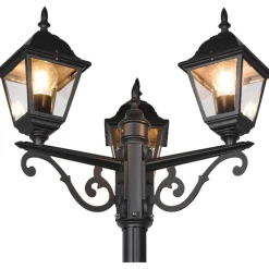 Pylväsvalaisin Trio Livenza, 3-os, 200cm, E27, mattamusta