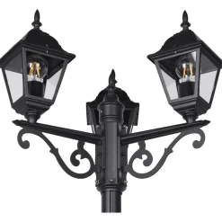 Pylväsvalaisin Trio Livenza, 3-os, 200cm, E27, mattamusta
