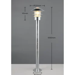 Pylväsvalaisin Trio Ruvuma E27 50cm sinkki