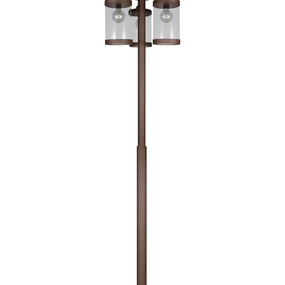 Pylväsvalaisin Trio Sambesi 240cm 3xE27 hämärätunnistin rustiikki