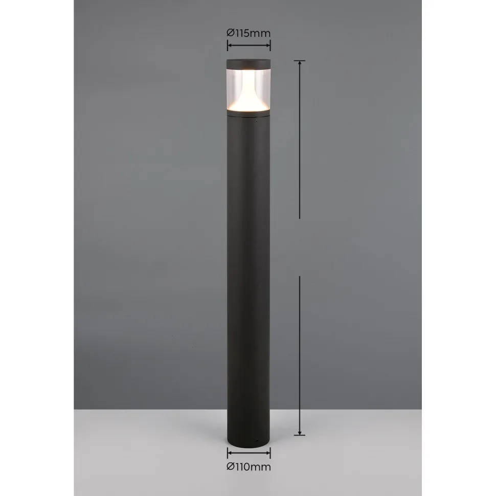 Pylväsvalaisin Trio Tagus LED 50cm antrasiitti/kirkas