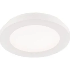 Pyöreä LED-plafondi Trio Camillus Ø17 cm valkoinen IP44