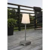 Pöytä-/lattiavalaisin Konstsmide Lucca 453-300 Ø 180x590 mm harmaa/opaali