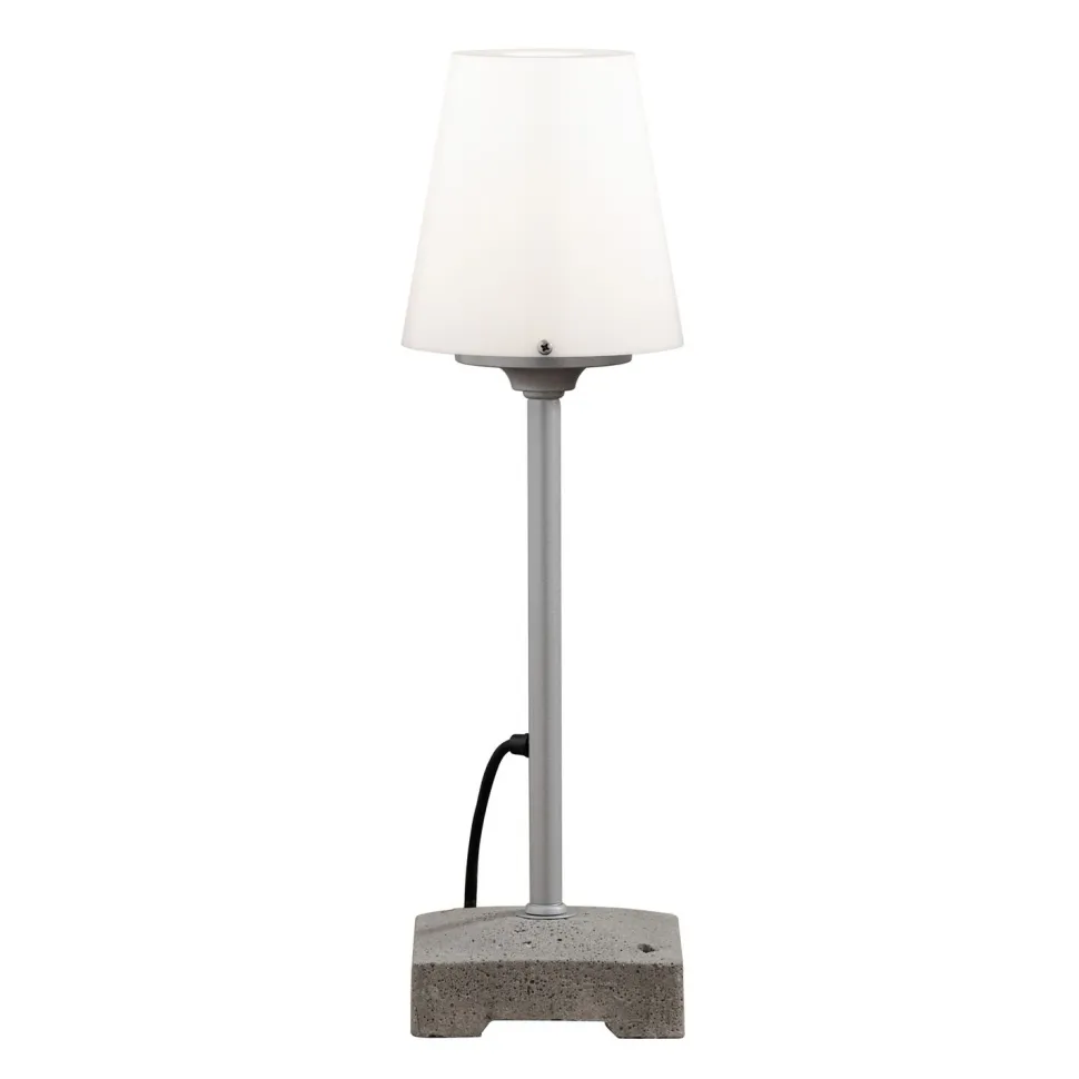 Pöytä-/lattiavalaisin Konstsmide Lucca 453-300 Ø 180x590 mm harmaa/opaali