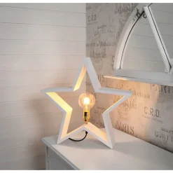 Pöytätähti Star Trading Lysekil 500x480x100mm valkoinen
