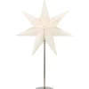 Pöytätähti Markslöjd Admira 45cm E14 teräs/valkoinen