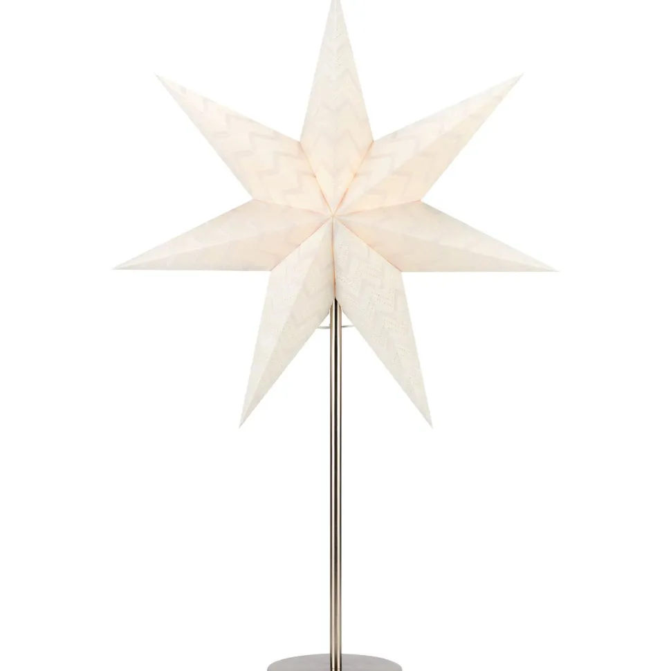 Pöytätähti Markslöjd Admira 45cm E14 teräs/valkoinen