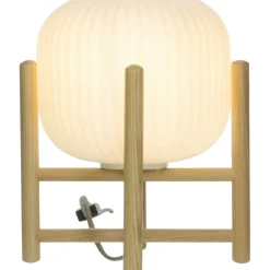Pöytävalaisin Aneta Lighting Vinda puu/valkoinen